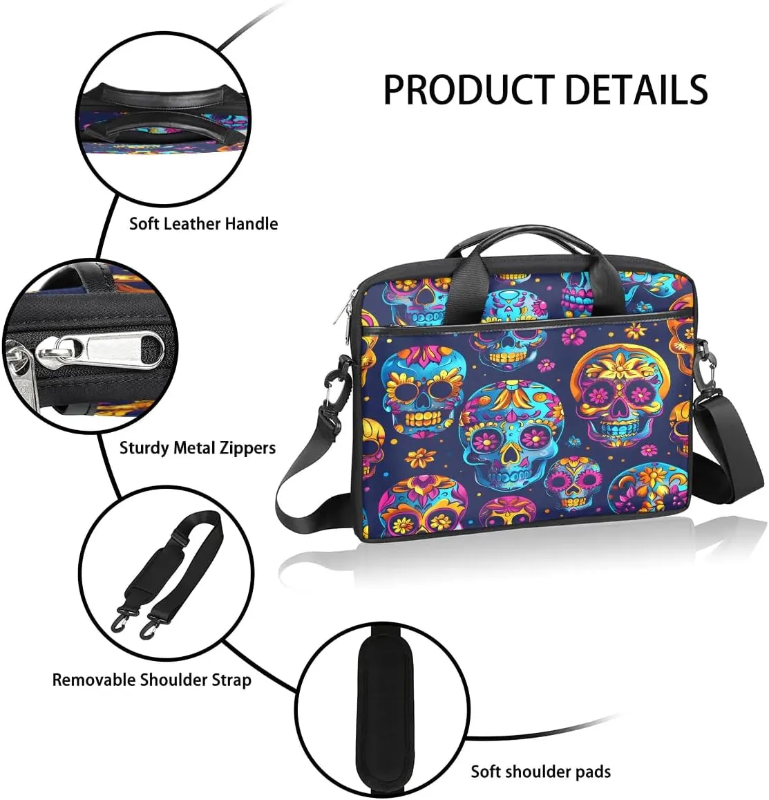 Laptop Shoulder Bag for 13-15 Inch Waterproof Laptop Sleeve Case Bag Slim Computer Carry Case Computer Cases for Laptops