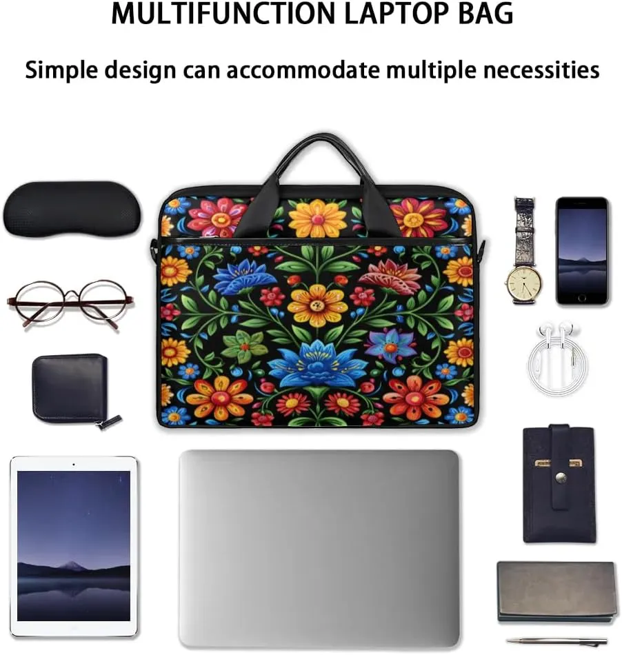 Laptop Shoulder Bag for 13-15 Inch Waterproof Laptop Sleeve Case Bag Slim Computer Carry Case Computer Cases for Laptops