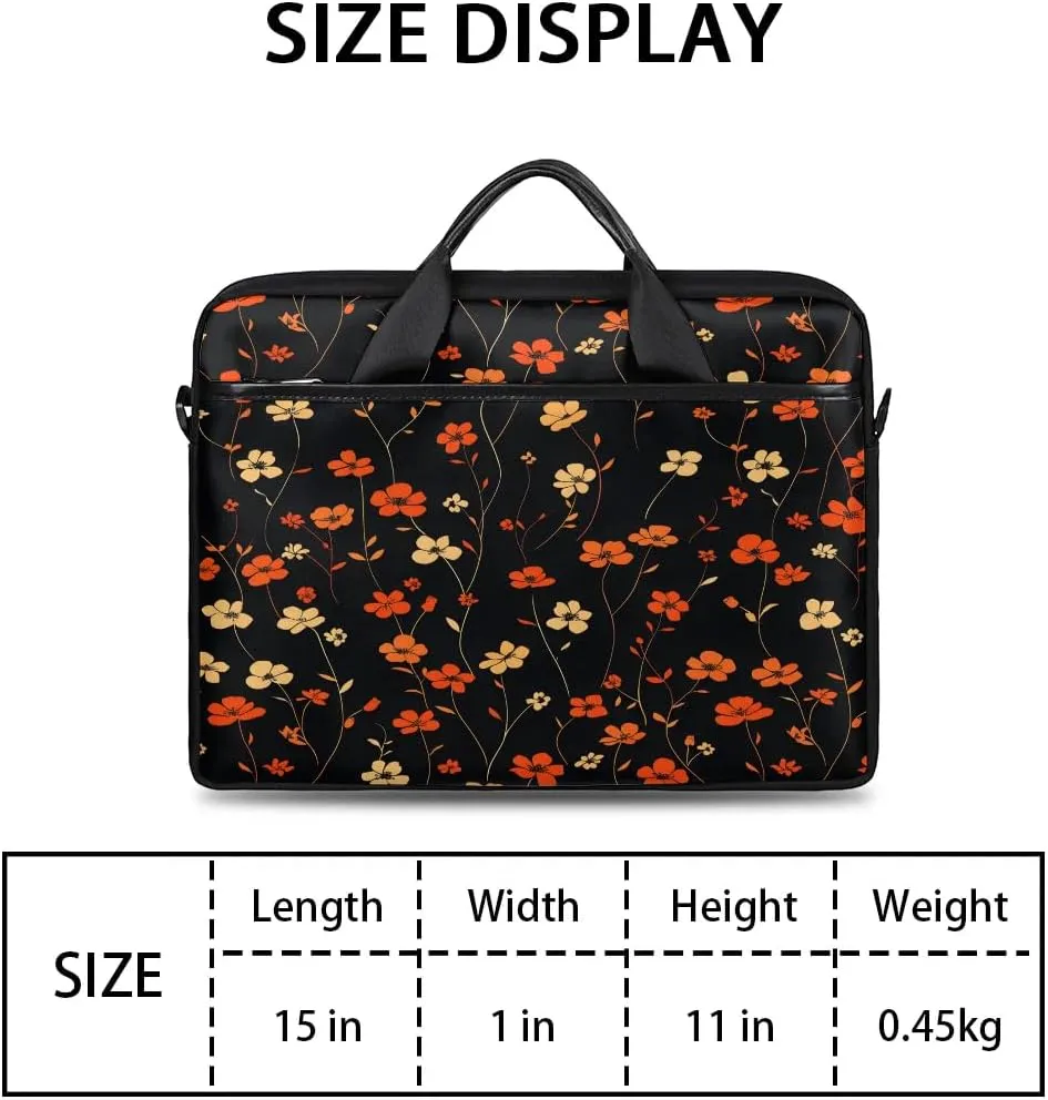 Laptop Shoulder Bag for 13-15 Inch Waterproof Laptop Sleeve Case Bag Slim Computer Carry Case Computer Cases for Laptops