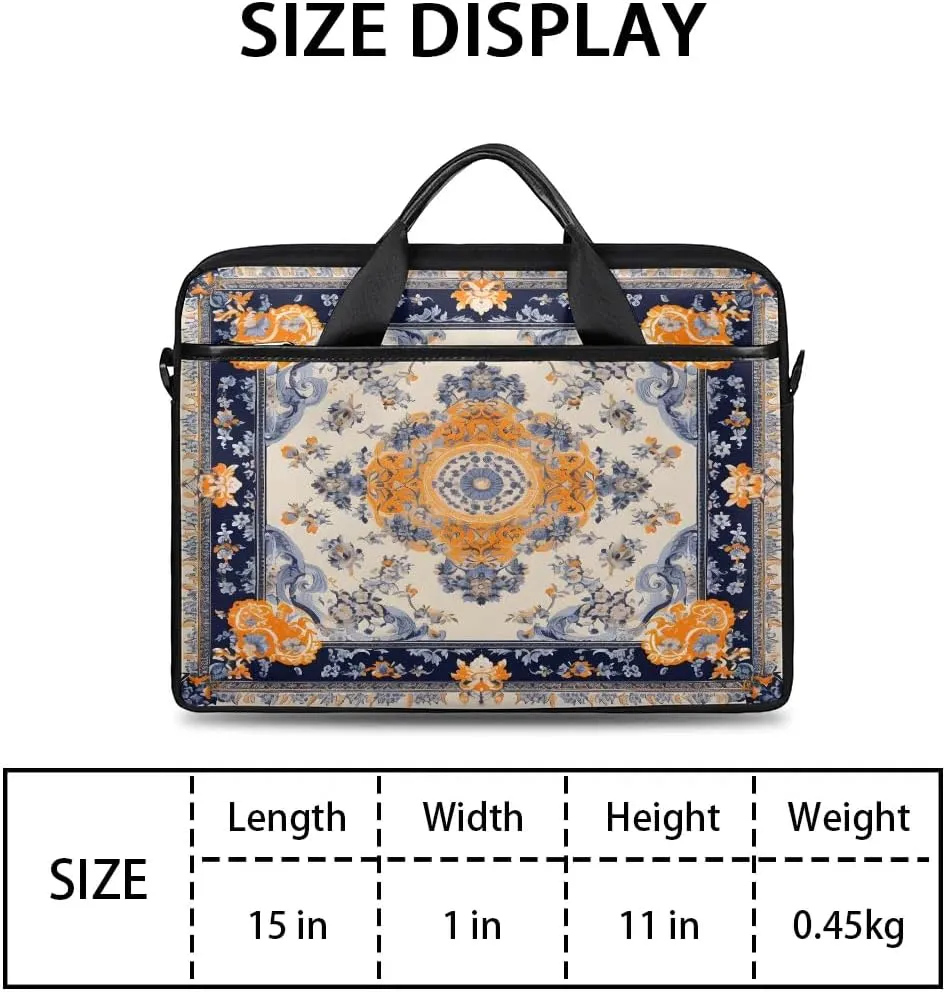 Laptop Shoulder Bag for 13-15 Inch Waterproof Laptop Sleeve Case Bag Slim Computer Carry Case Computer Cases for Laptops