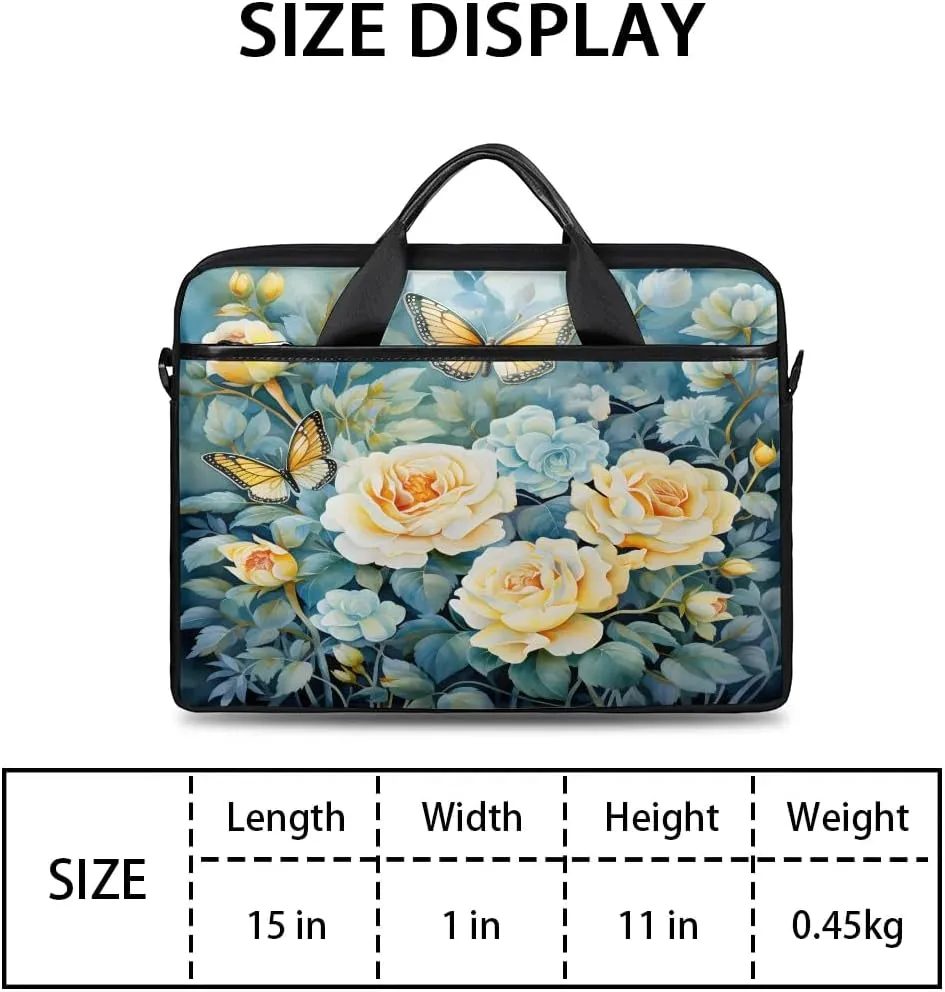 Laptop Shoulder Bag for 13-15 Inch Waterproof Laptop Sleeve Case Bag Slim Computer Carry Case Computer Cases for Laptops