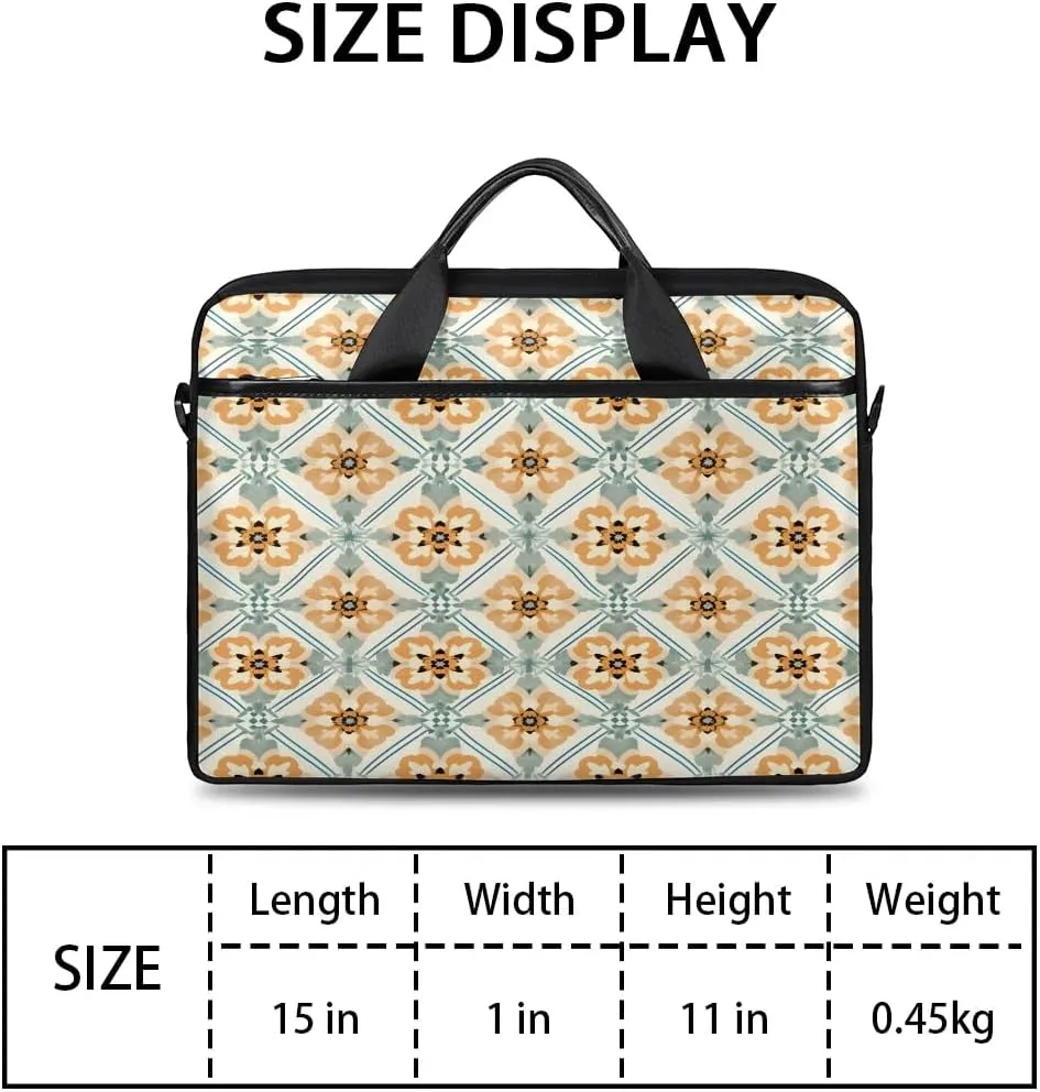 Laptop Shoulder Bag for 13-15 Inch Waterproof Laptop Sleeve Case Bag Slim Computer Carry Case Computer Cases for Laptops