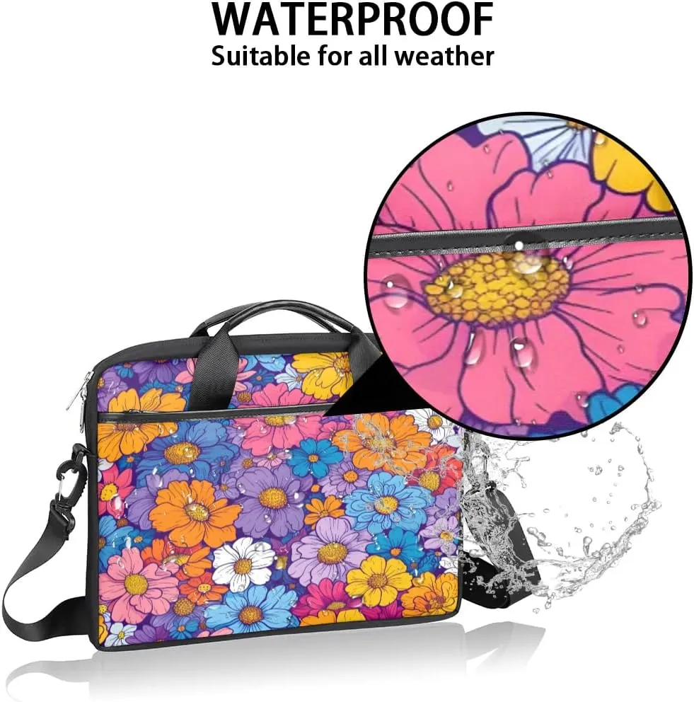 Laptop Shoulder Bag for 13-15 Inch Waterproof Laptop Sleeve Case Bag Slim Computer Carry Case Computer Cases for Laptops
