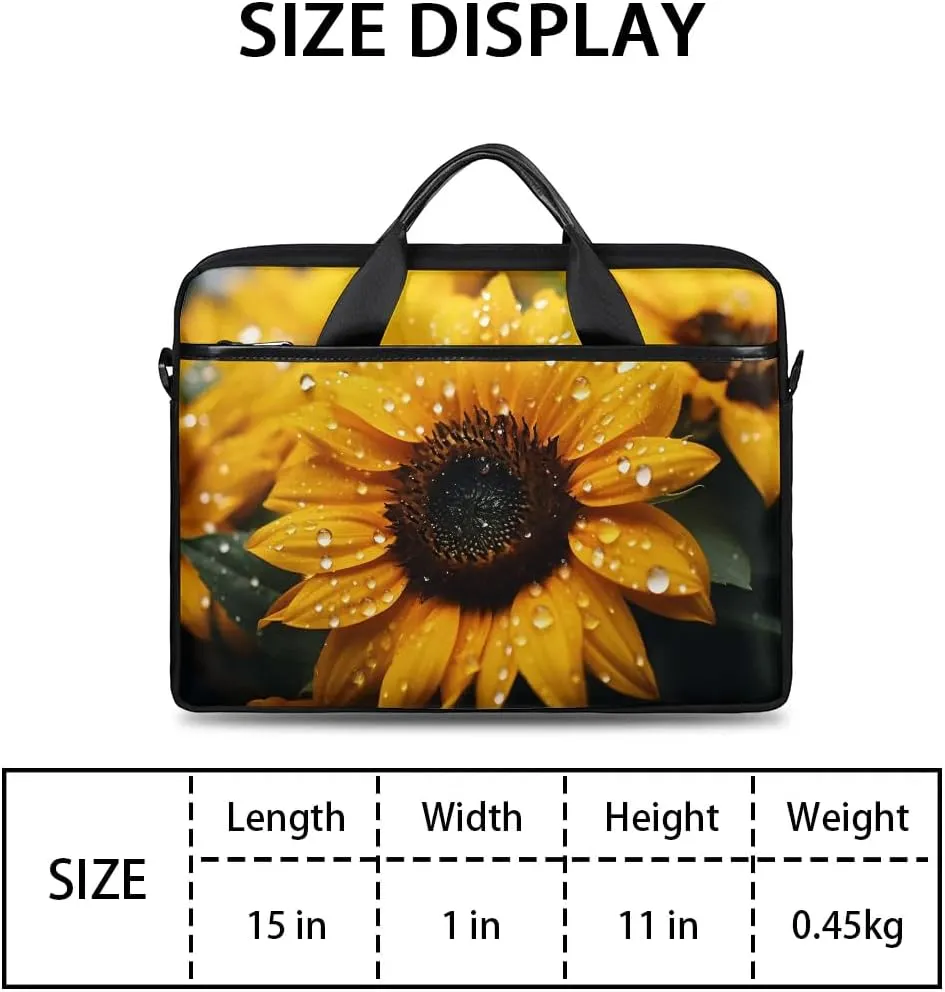 Laptop Shoulder Bag for 13-15 Inch Waterproof Laptop Sleeve Case Bag Slim Computer Carry Case Computer Cases for Laptops