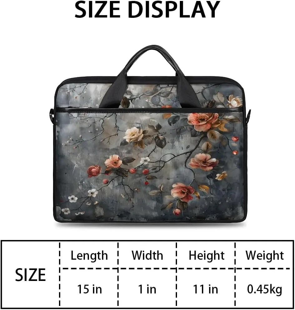 Laptop Shoulder Bag for 13-15 Inch Waterproof Laptop Sleeve Case Bag Slim Computer Carry Case Computer Cases for Laptops