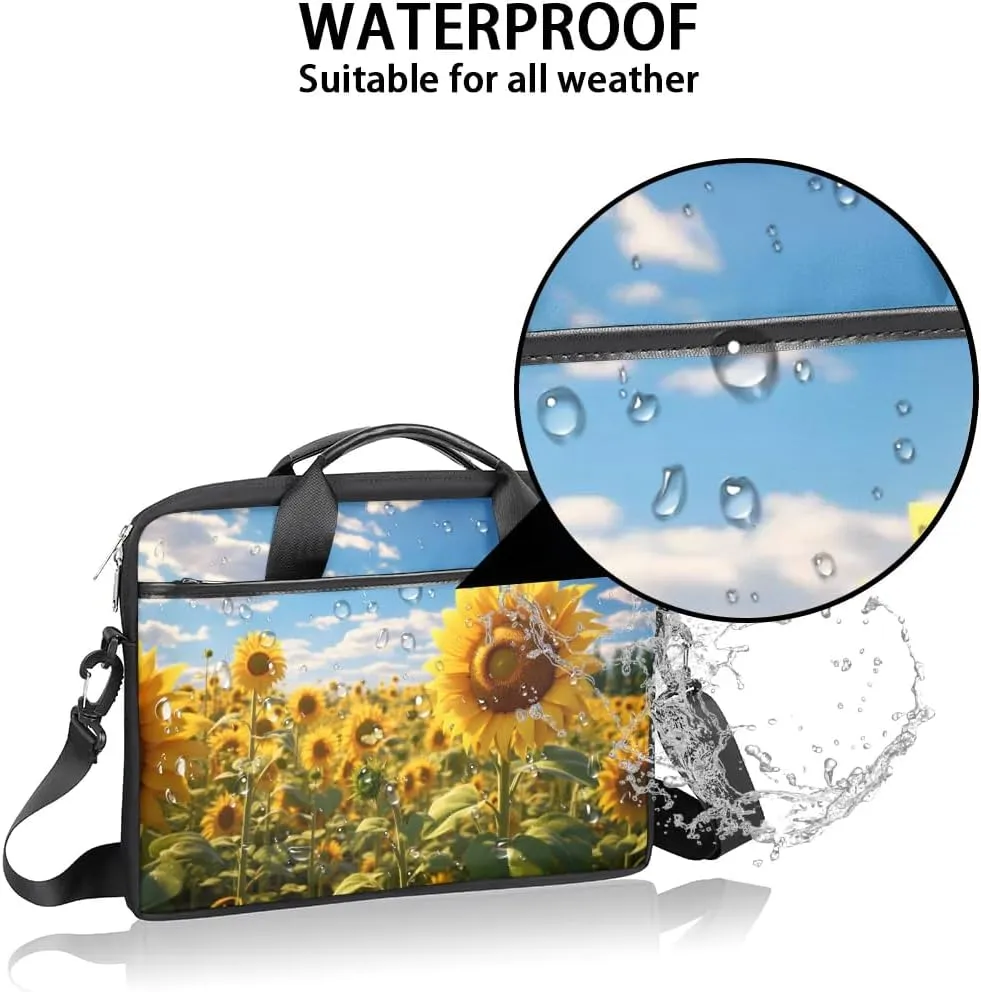 Laptop Shoulder Bag for 13-15 Inch Waterproof Laptop Sleeve Case Bag Slim Computer Carry Case Computer Cases for Laptops