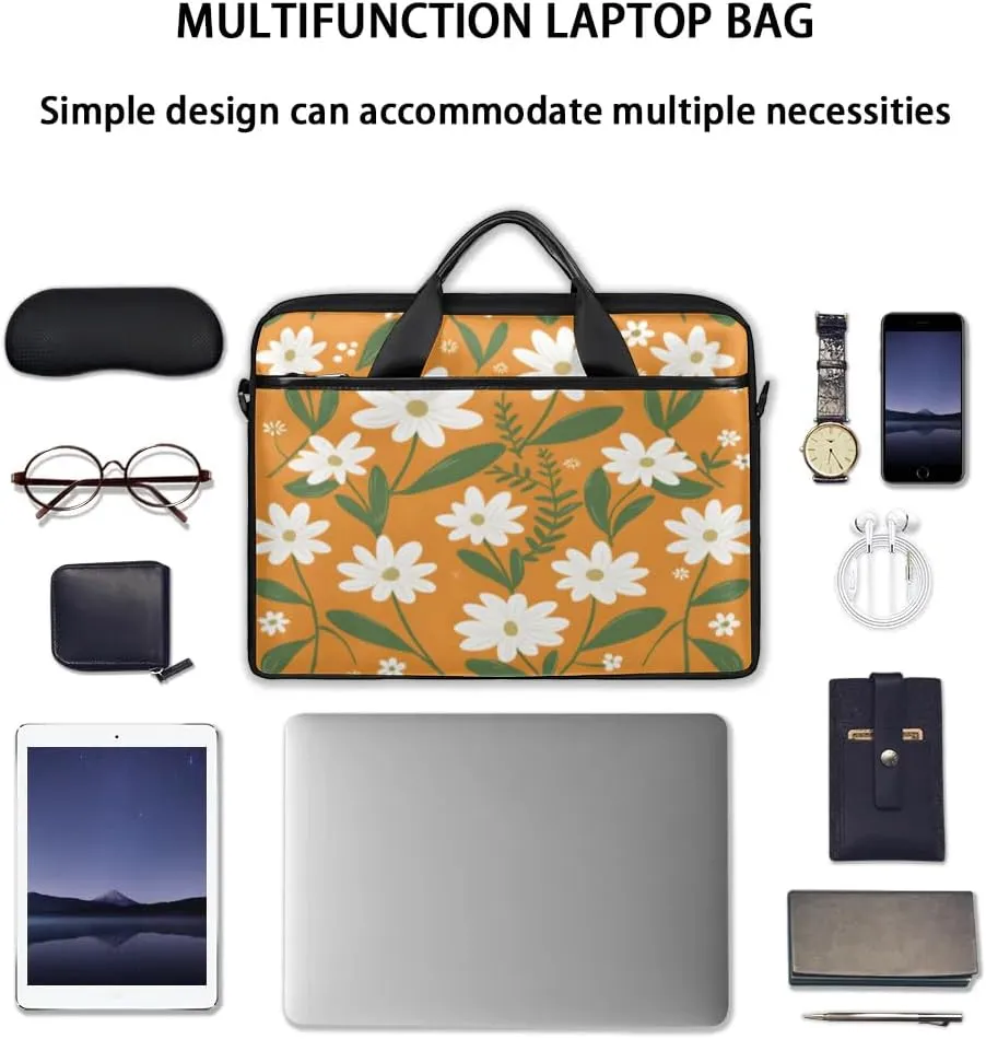 Laptop Shoulder Bag for 13-15 Inch Waterproof Laptop Sleeve Case Bag Slim Computer Carry Case Computer Cases for Laptops