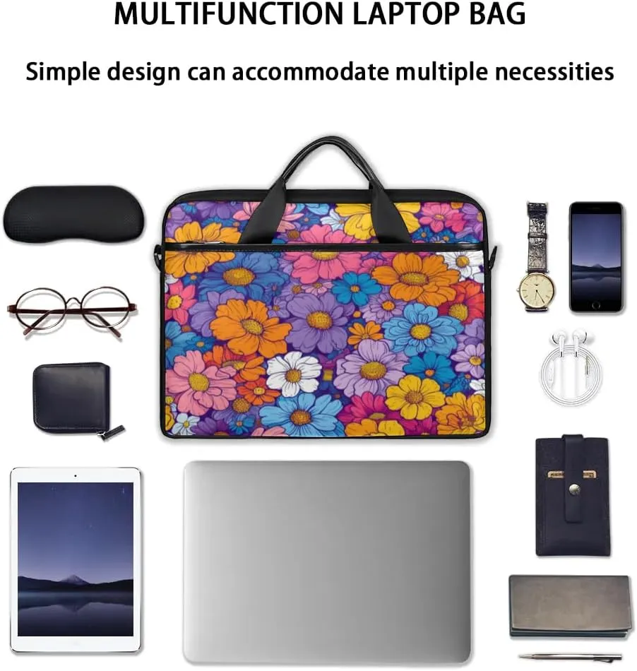 Laptop Shoulder Bag for 13-15 Inch Waterproof Laptop Sleeve Case Bag Slim Computer Carry Case Computer Cases for Laptops