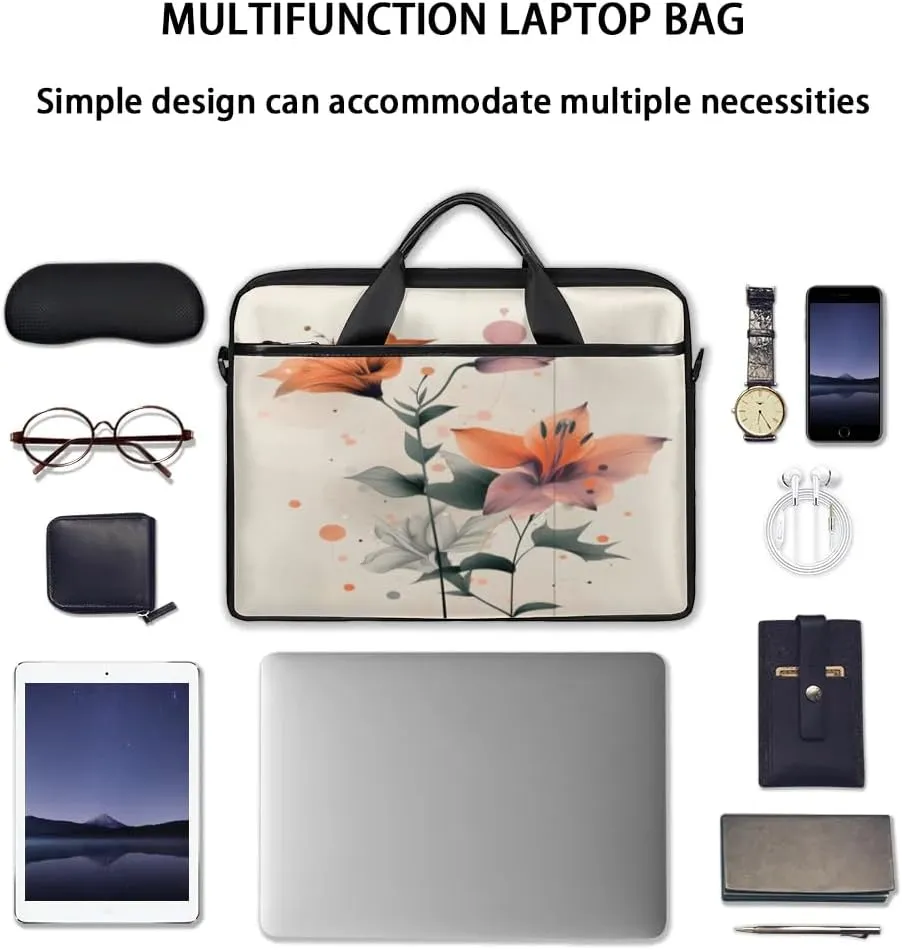 Laptop Shoulder Bag for 13-15 Inch Waterproof Laptop Sleeve Case Bag Slim Computer Carry Case Computer Cases for Laptops