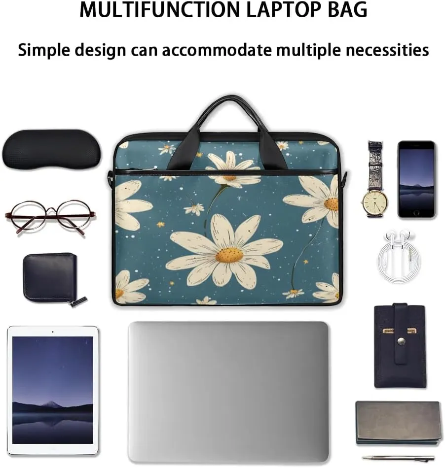 Laptop Shoulder Bag for 13-15 Inch Waterproof Laptop Sleeve Case Bag Slim Computer Carry Case Computer Cases for Laptops