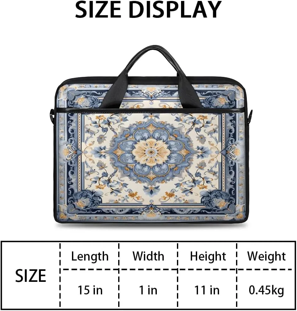 Laptop Shoulder Bag for 13-15 Inch Waterproof Laptop Sleeve Case Bag Slim Computer Carry Case Computer Cases for Laptops