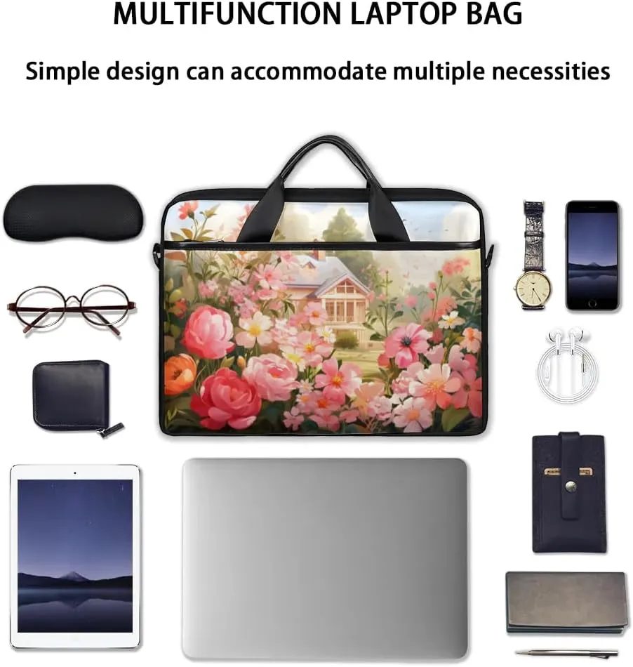 Laptop Shoulder Bag for 13-15 Inch Waterproof Laptop Sleeve Case Bag Slim Computer Carry Case Computer Cases for Laptops