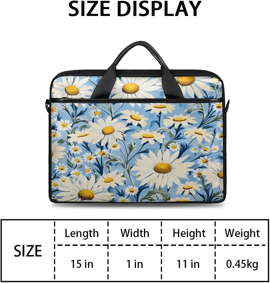 Laptop Shoulder Bag for 13-15 Inch Waterproof Laptop Sleeve Case Bag Slim Computer Carry Case Computer Cases for Laptops
