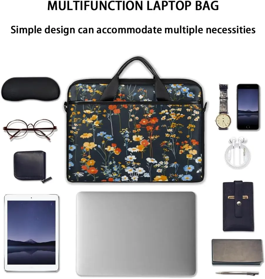 Laptop Shoulder Bag for 13-15 Inch Waterproof Laptop Sleeve Case Bag Slim Computer Carry Case Computer Cases for Laptops