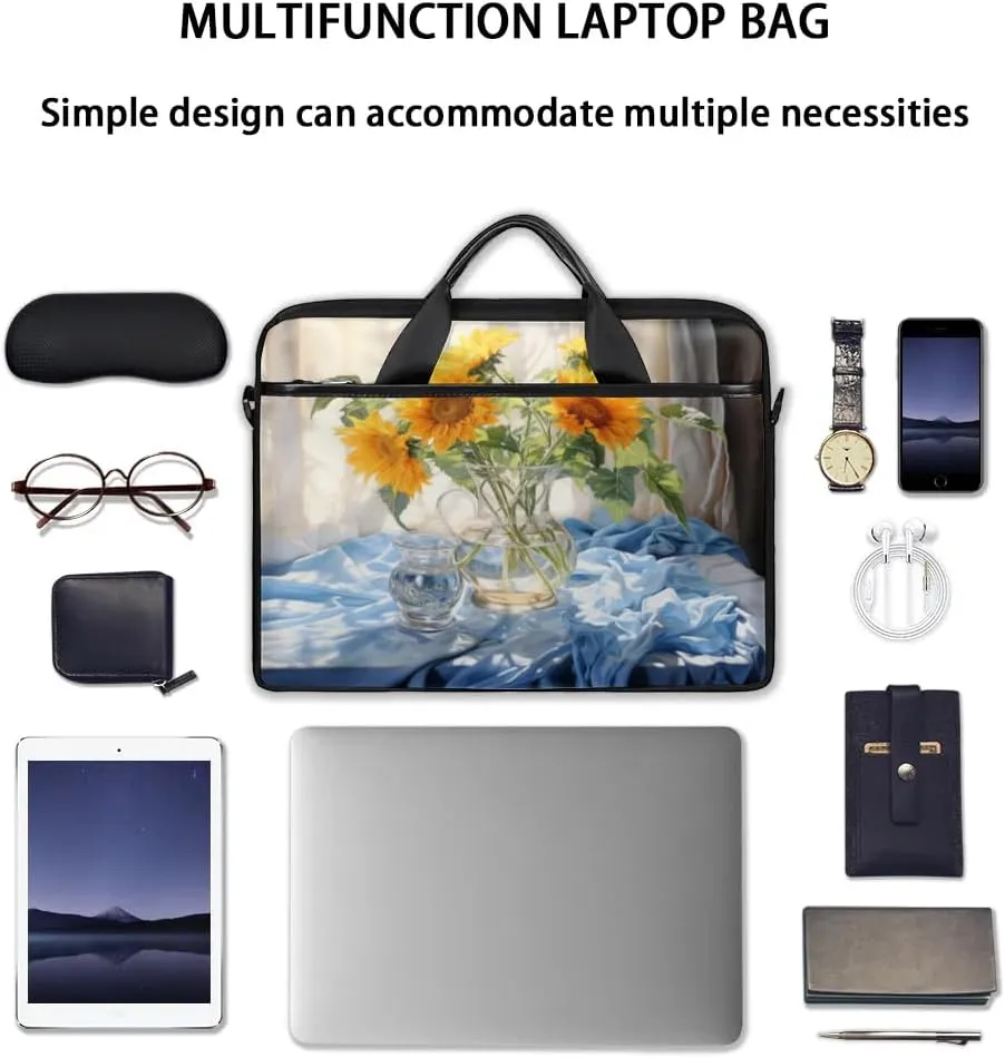 Laptop Shoulder Bag for 13-15 Inch Waterproof Laptop Sleeve Case Bag Slim Computer Carry Case Computer Cases for Laptops