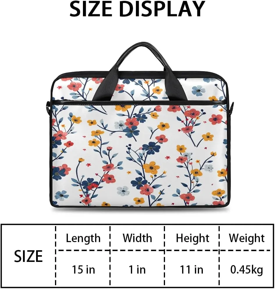 Laptop Shoulder Bag for 13-15 Inch Waterproof Laptop Sleeve Case Bag Slim Computer Carry Case Computer Cases for Laptops