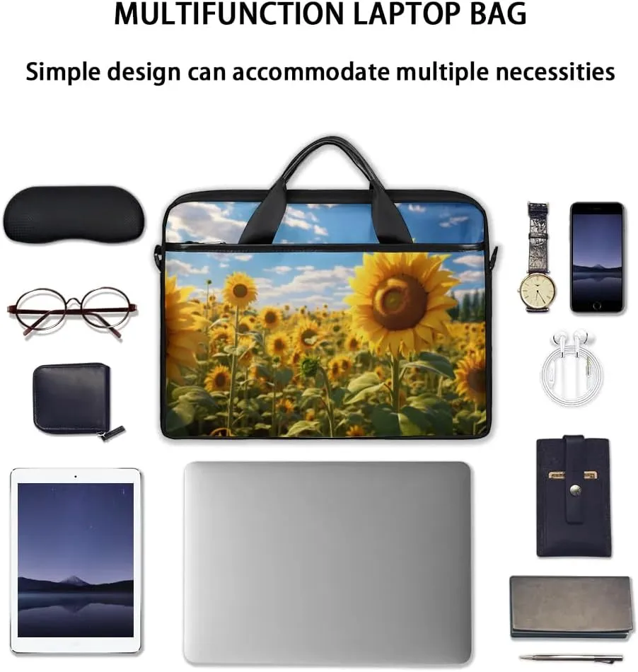 Laptop Shoulder Bag for 13-15 Inch Waterproof Laptop Sleeve Case Bag Slim Computer Carry Case Computer Cases for Laptops