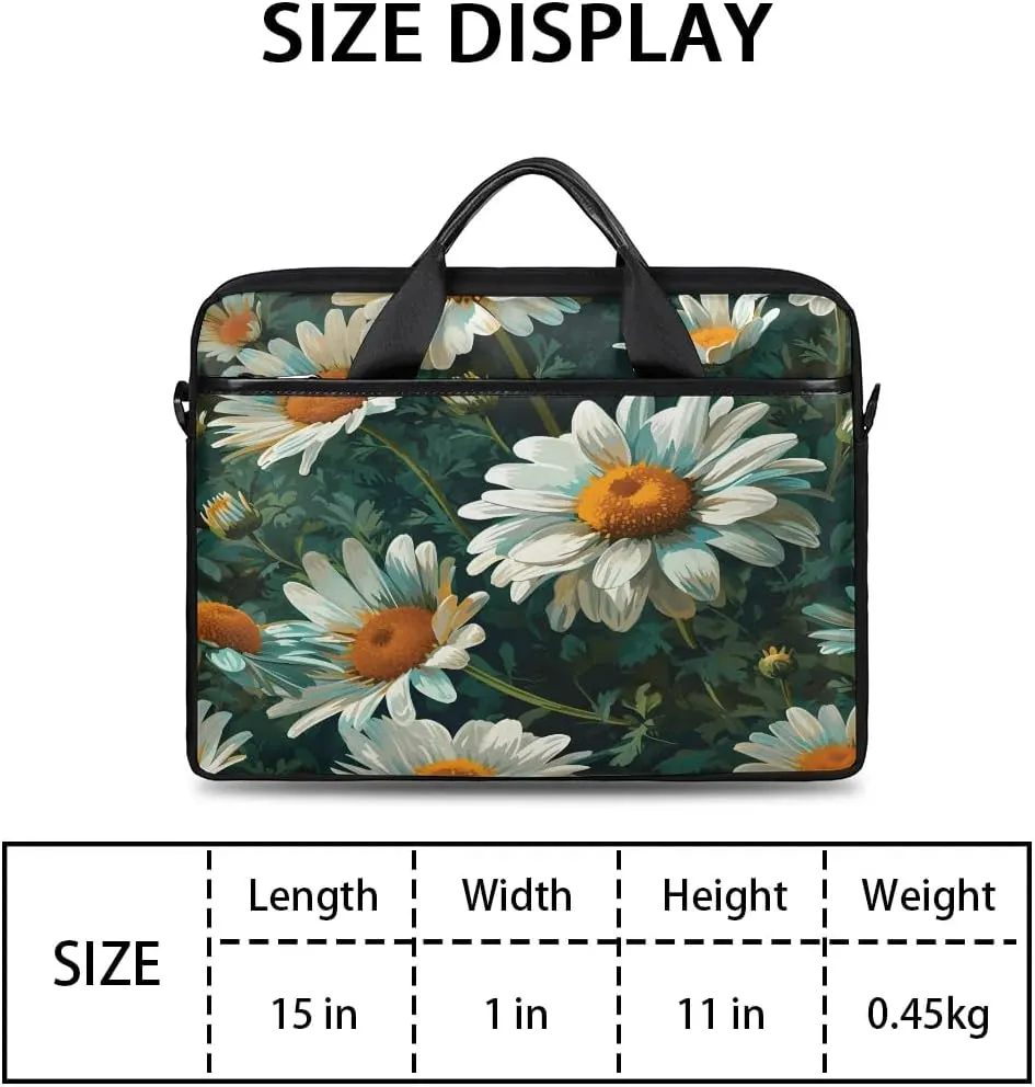 Laptop Shoulder Bag for 13-15 Inch Waterproof Laptop Sleeve Case Bag Slim Computer Carry Case Computer Cases for Laptops