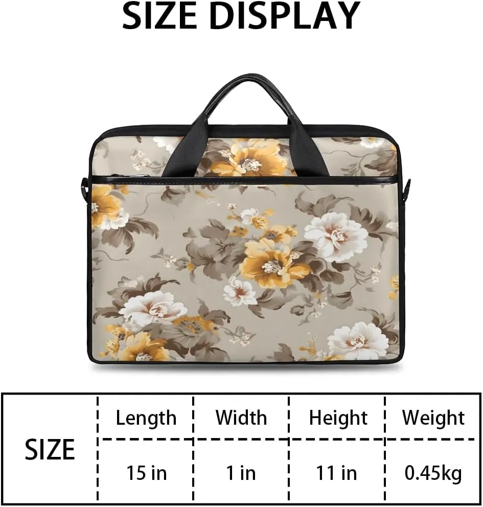 Laptop Shoulder Bag for 13-15 Inch Waterproof Laptop Sleeve Case Bag Slim Computer Carry Case Computer Cases for Laptops