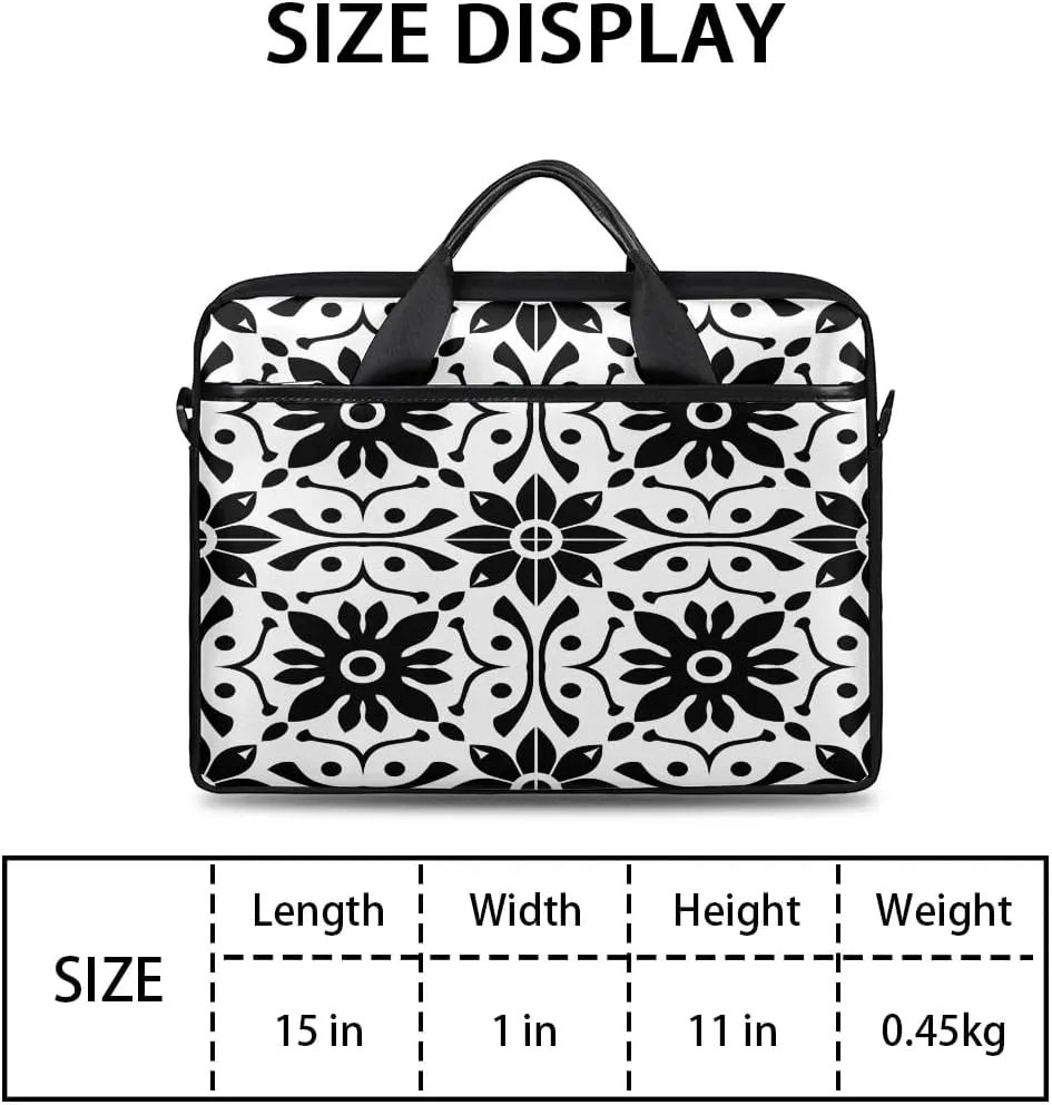 Laptop Shoulder Bag for 13-15 Inch Waterproof Laptop Sleeve Case Bag Slim Computer Carry Case Computer Cases for Laptops