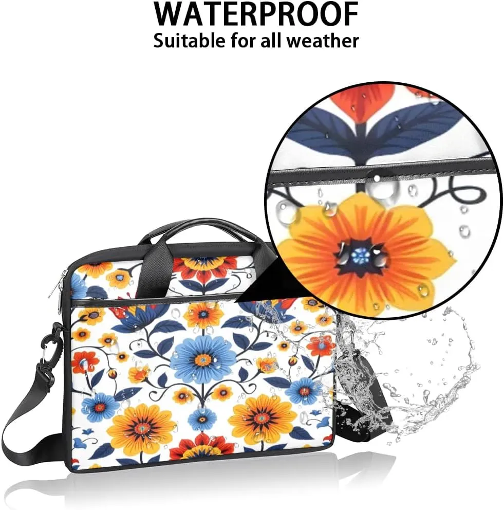Laptop Shoulder Bag for 13-15 Inch Waterproof Laptop Sleeve Case Bag Slim Computer Carry Case Computer Cases for Laptops