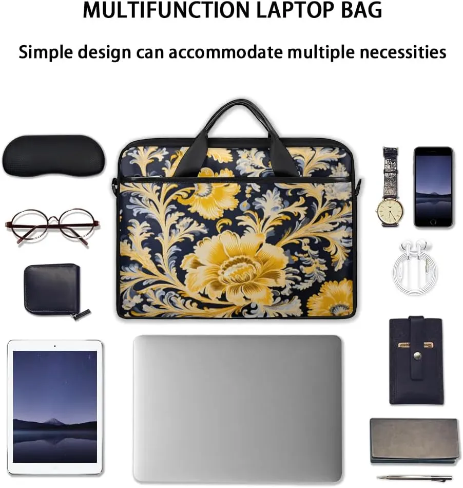 Laptop Shoulder Bag for 13-15 Inch Waterproof Laptop Sleeve Case Bag Slim Computer Carry Case Computer Cases for Laptops