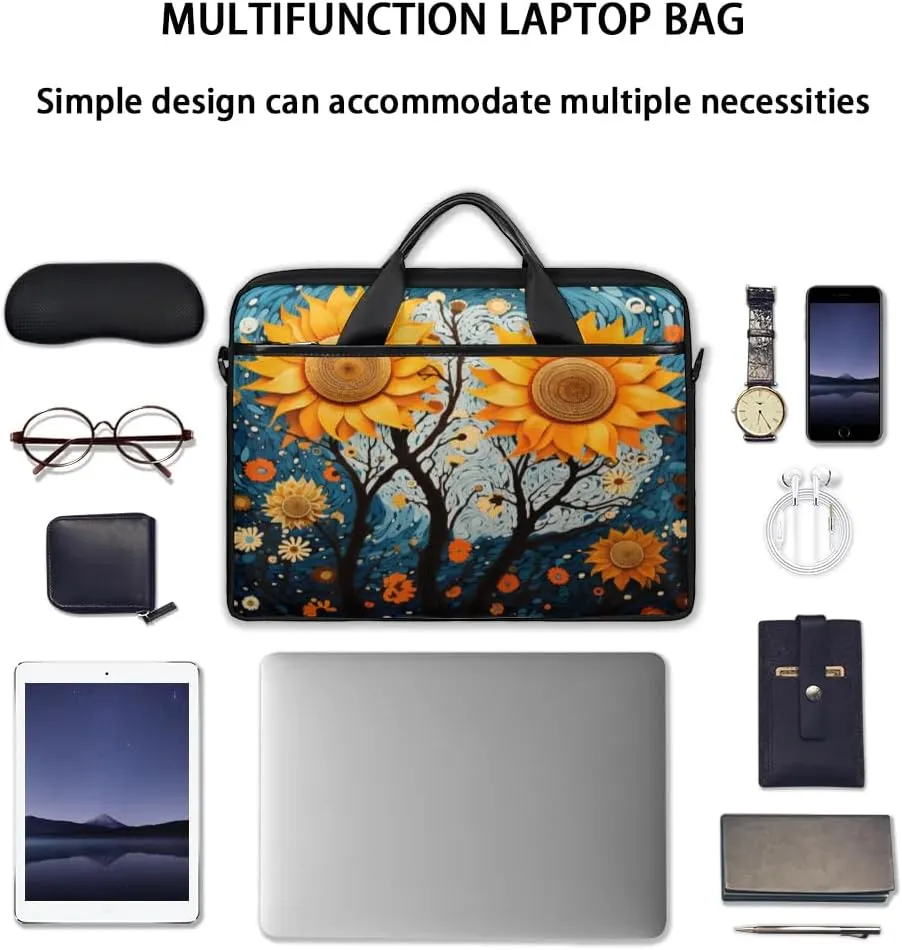 Laptop Shoulder Bag for 13-15 Inch Waterproof Laptop Sleeve Case Bag Slim Computer Carry Case Computer Cases for Laptops