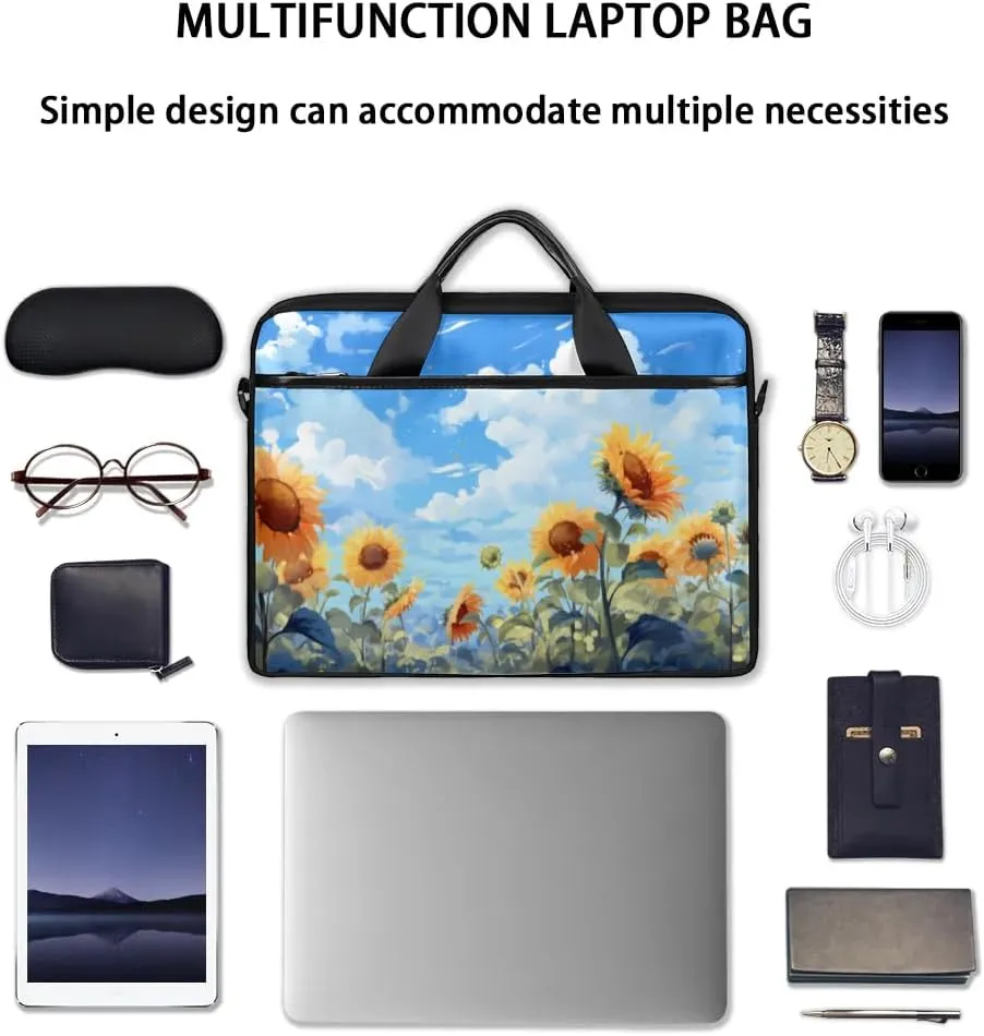 Laptop Shoulder Bag for 13-15 Inch Waterproof Laptop Sleeve Case Bag Slim Computer Carry Case Computer Cases for Laptops