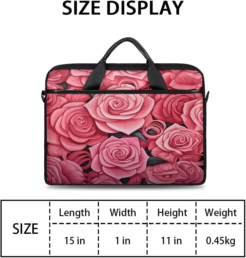 Laptop Shoulder Bag for 13-15 Inch Waterproof Laptop Sleeve Case Bag Slim Computer Carry Case Computer Cases for Laptops