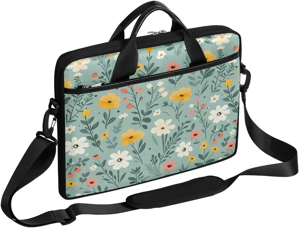 Laptop Shoulder Bag for 13-15 Inch Waterproof Laptop Sleeve Case Bag Slim Computer Carry Case Computer Cases for Laptops