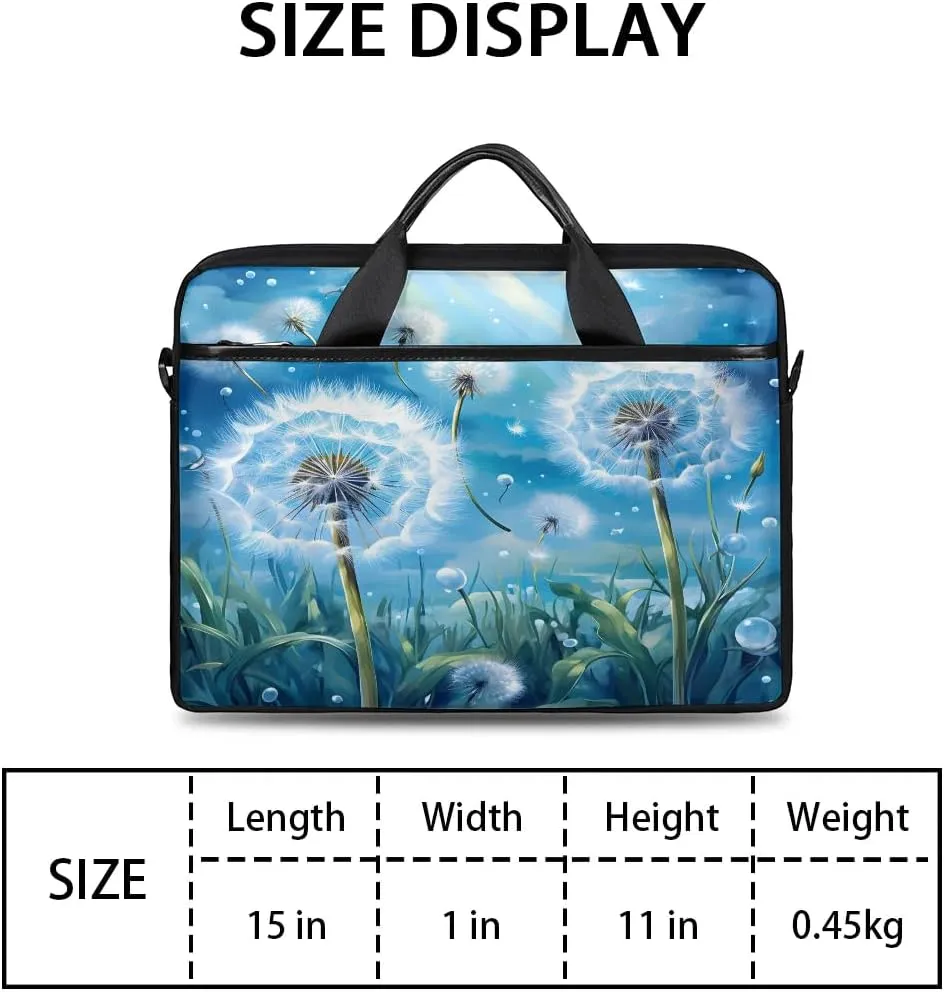 Laptop Shoulder Bag for 13-15 Inch Waterproof Laptop Sleeve Case Bag Slim Computer Carry Case Computer Cases for Laptops