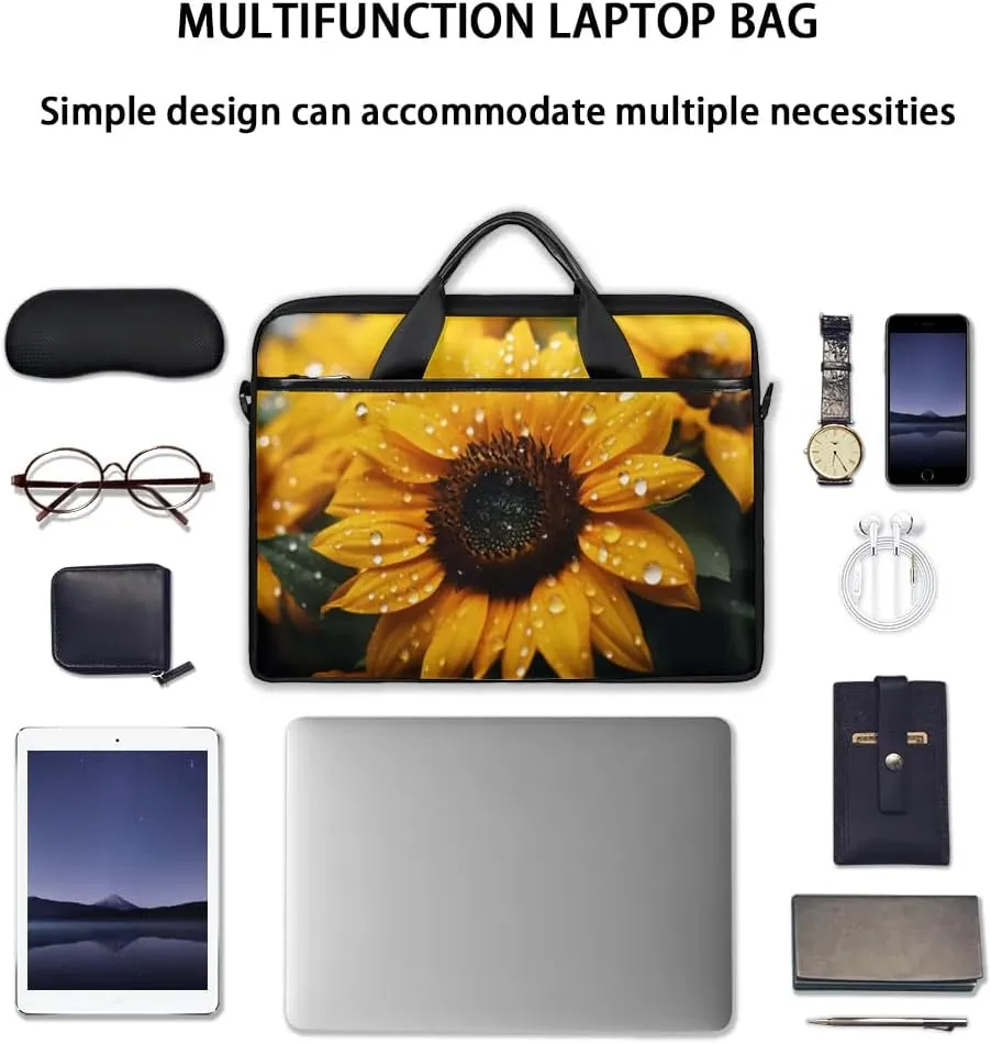 Laptop Shoulder Bag for 13-15 Inch Waterproof Laptop Sleeve Case Bag Slim Computer Carry Case Computer Cases for Laptops