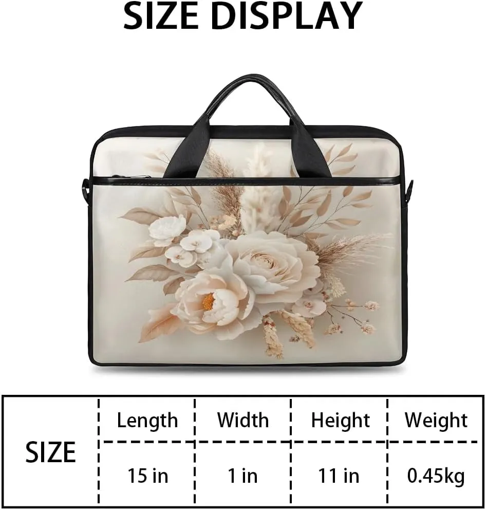 Laptop Shoulder Bag for 13-15 Inch Waterproof Laptop Sleeve Case Bag Slim Computer Carry Case Computer Cases for Laptops