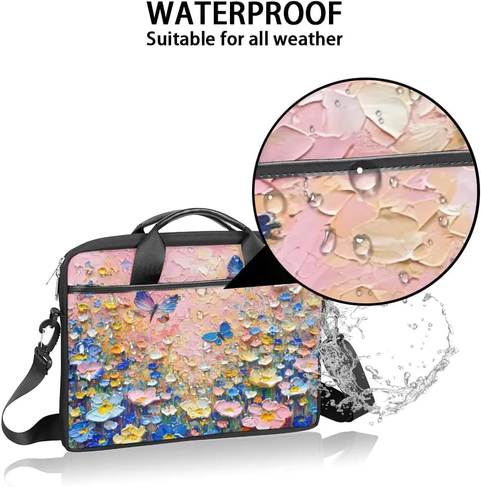 Laptop Shoulder Bag for 13-15 Inch Waterproof Laptop Sleeve Case Bag Slim Computer Carry Case Computer Cases for Laptops