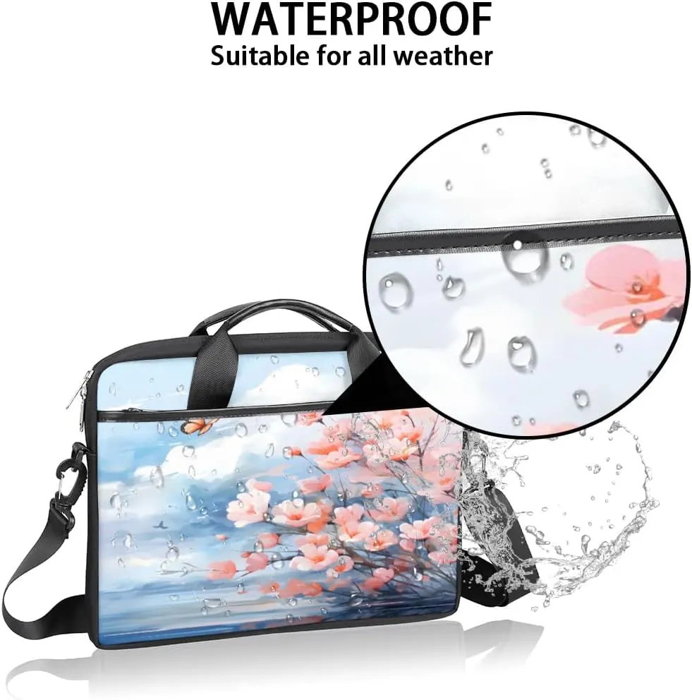 Laptop Shoulder Bag for 13-15 Inch Waterproof Laptop Sleeve Case Bag Slim Computer Carry Case Computer Cases for Laptops