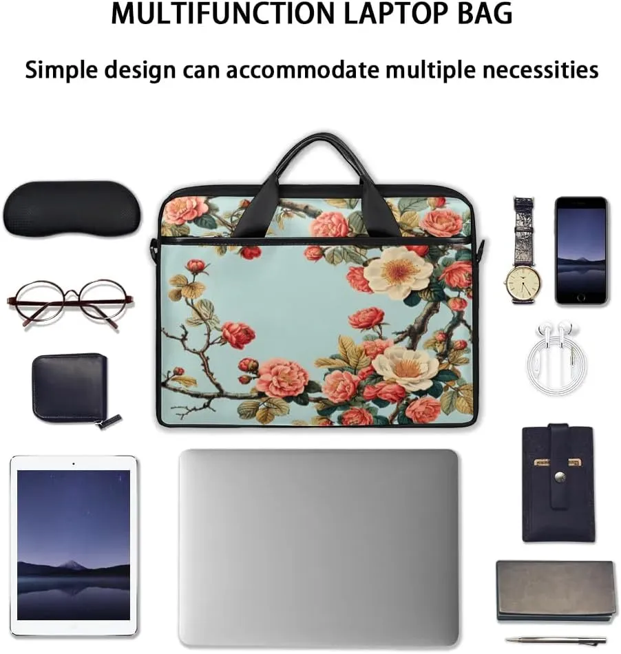 Laptop Shoulder Bag for 13-15 Inch Waterproof Laptop Sleeve Case Bag Slim Computer Carry Case Computer Cases for Laptops
