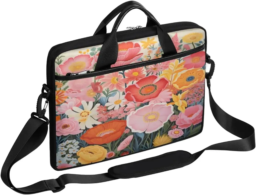 Laptop Shoulder Bag for 13-15 Inch Waterproof Laptop Sleeve Case Bag Slim Computer Carry Case Computer Cases for Laptops