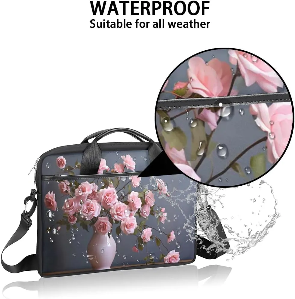 Laptop Shoulder Bag for 13-15 Inch Waterproof Laptop Sleeve Case Bag Slim Computer Carry Case Computer Cases for Laptops