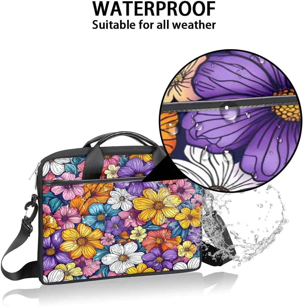 Laptop Shoulder Bag for 13-15 Inch Waterproof Laptop Sleeve Case Bag Slim Computer Carry Case Computer Cases for Laptops