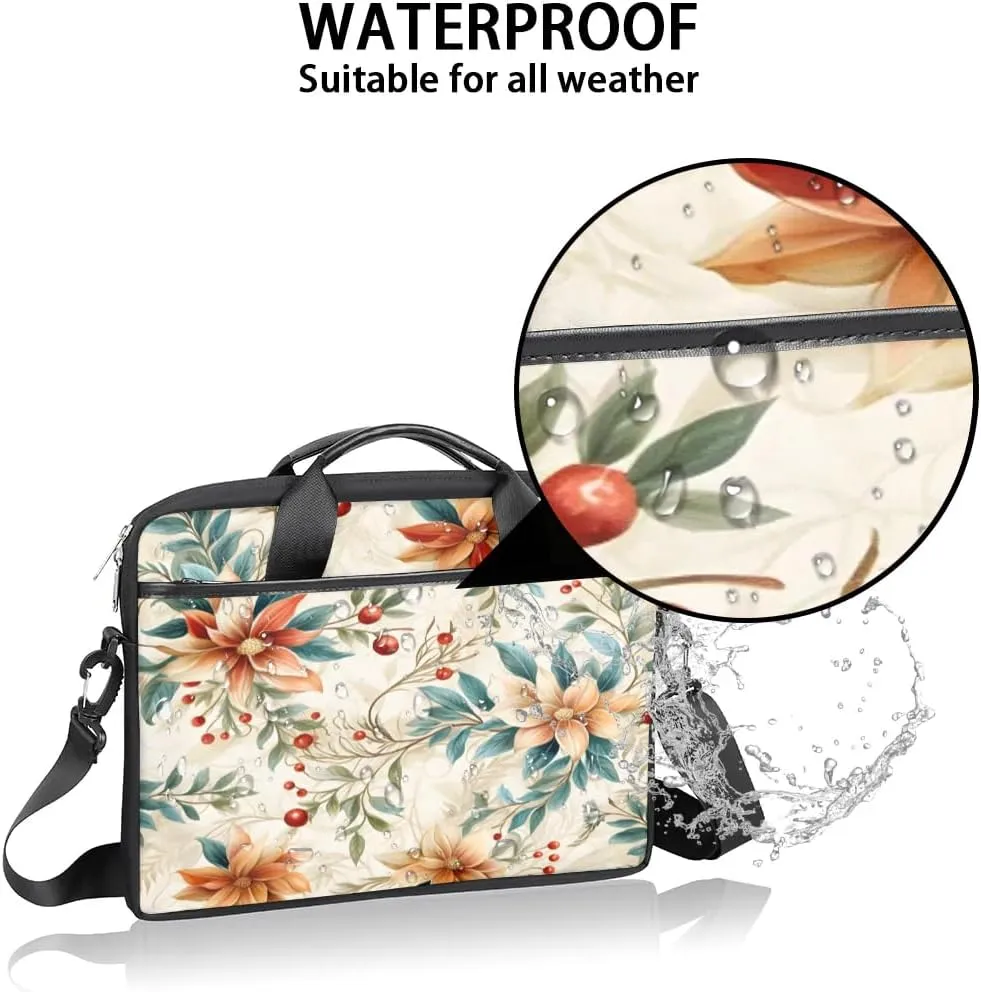 Laptop Shoulder Bag for 13-15 Inch Waterproof Laptop Sleeve Case Bag Slim Computer Carry Case Computer Cases for Laptops