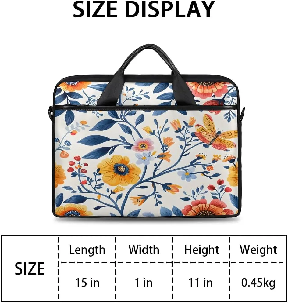 Laptop Shoulder Bag for 13-15 Inch Waterproof Laptop Sleeve Case Bag Slim Computer Carry Case Computer Cases for Laptops