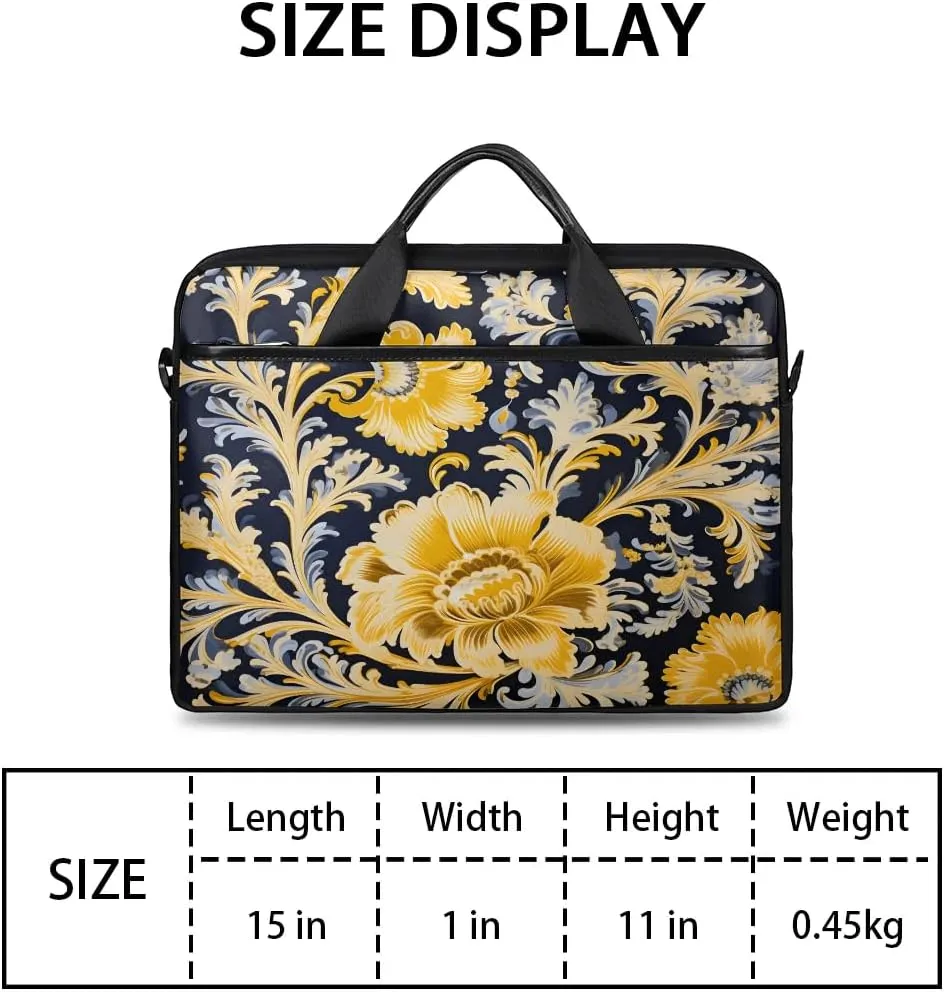 Laptop Shoulder Bag for 13-15 Inch Waterproof Laptop Sleeve Case Bag Slim Computer Carry Case Computer Cases for Laptops
