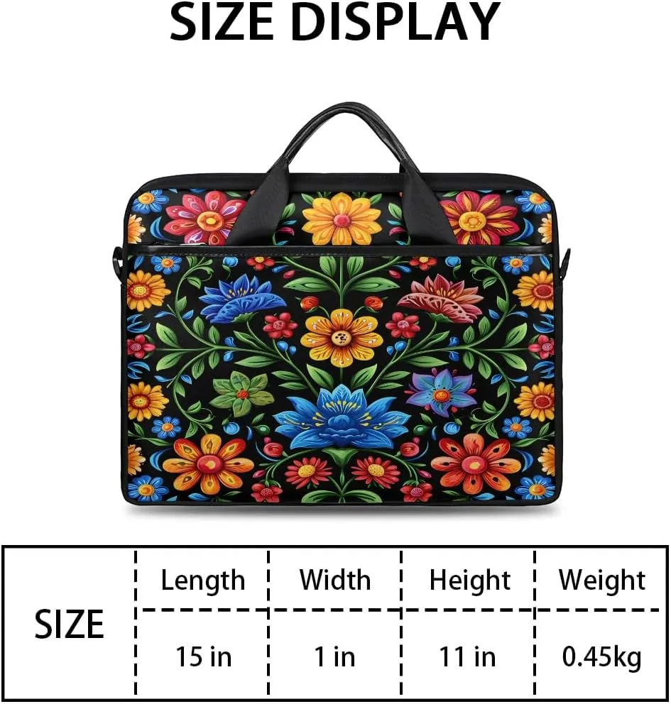 Laptop Shoulder Bag for 13-15 Inch Waterproof Laptop Sleeve Case Bag Slim Computer Carry Case Computer Cases for Laptops