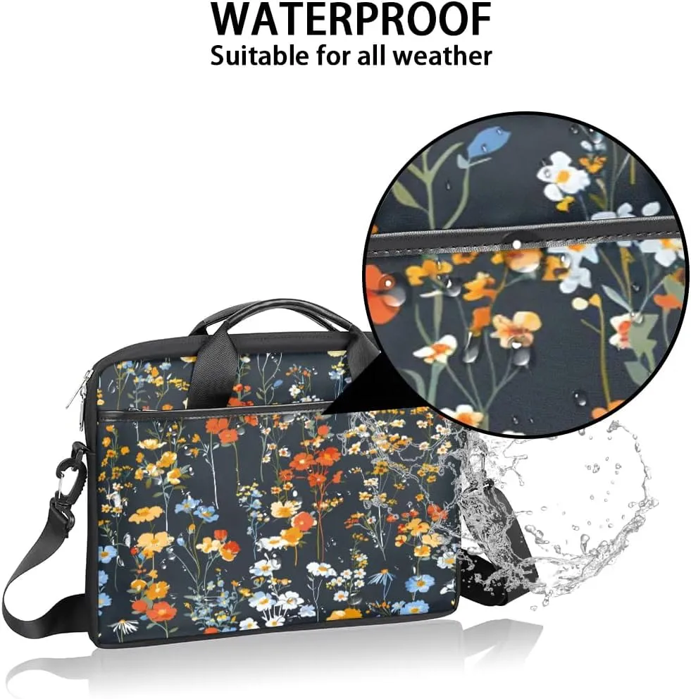 Laptop Shoulder Bag for 13-15 Inch Waterproof Laptop Sleeve Case Bag Slim Computer Carry Case Computer Cases for Laptops