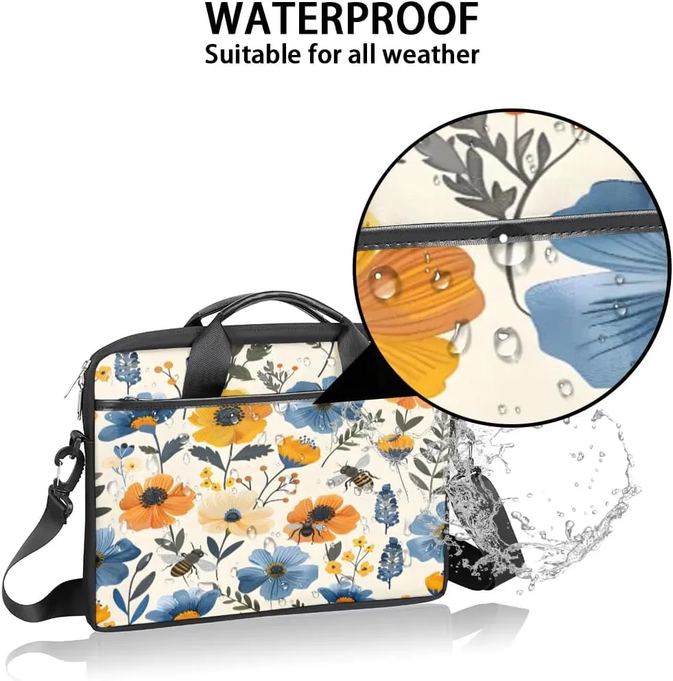 Laptop Shoulder Bag for 13-15 Inch Waterproof Laptop Sleeve Case Bag Slim Computer Carry Case Computer Cases for Laptops