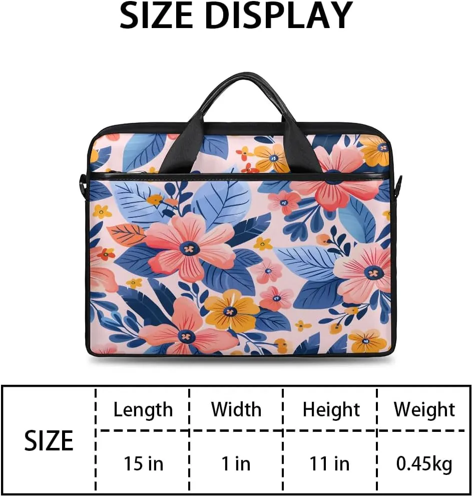 Laptop Shoulder Bag for 13-15 Inch Waterproof Laptop Sleeve Case Bag Slim Computer Carry Case Computer Cases for Laptops