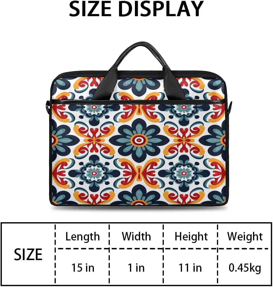 Laptop Shoulder Bag for 13-15 Inch Waterproof Laptop Sleeve Case Bag Slim Computer Carry Case Computer Cases for Laptops