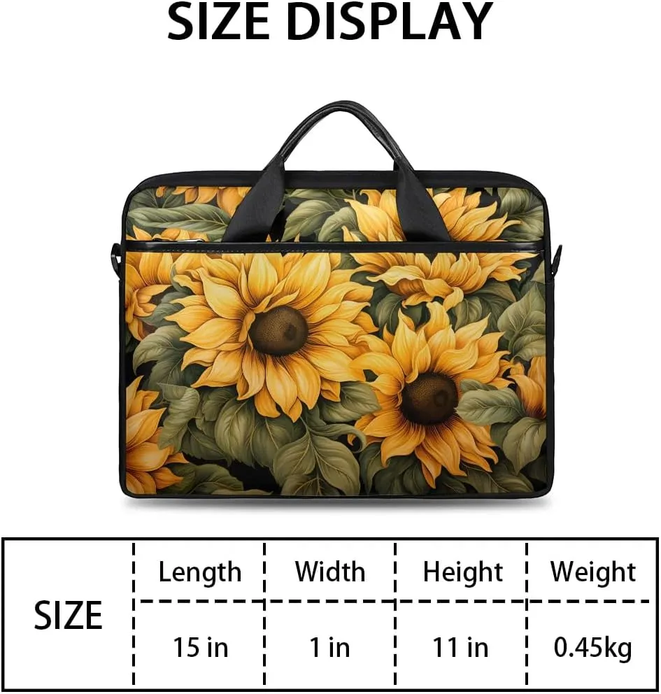 Laptop Shoulder Bag for 13-15 Inch Waterproof Laptop Sleeve Case Bag Slim Computer Carry Case Computer Cases for Laptops