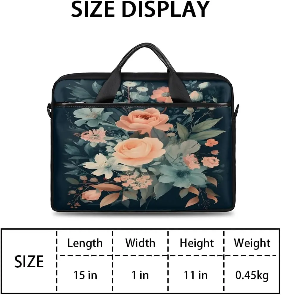 Laptop Shoulder Bag for 13-15 Inch Waterproof Laptop Sleeve Case Bag Slim Computer Carry Case Computer Cases for Laptops