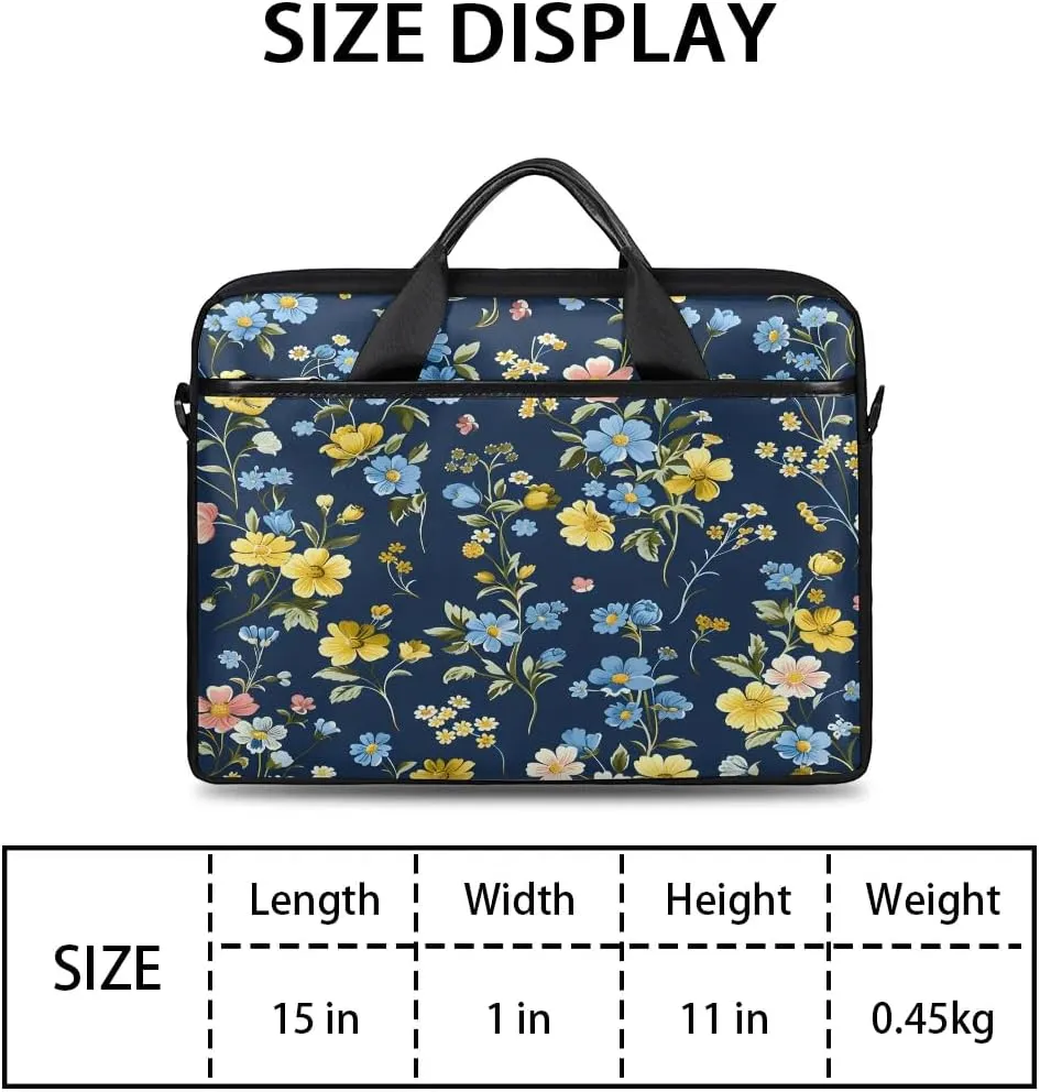 Laptop Shoulder Bag for 13-15 Inch Waterproof Laptop Sleeve Case Bag Slim Computer Carry Case Computer Cases for Laptops